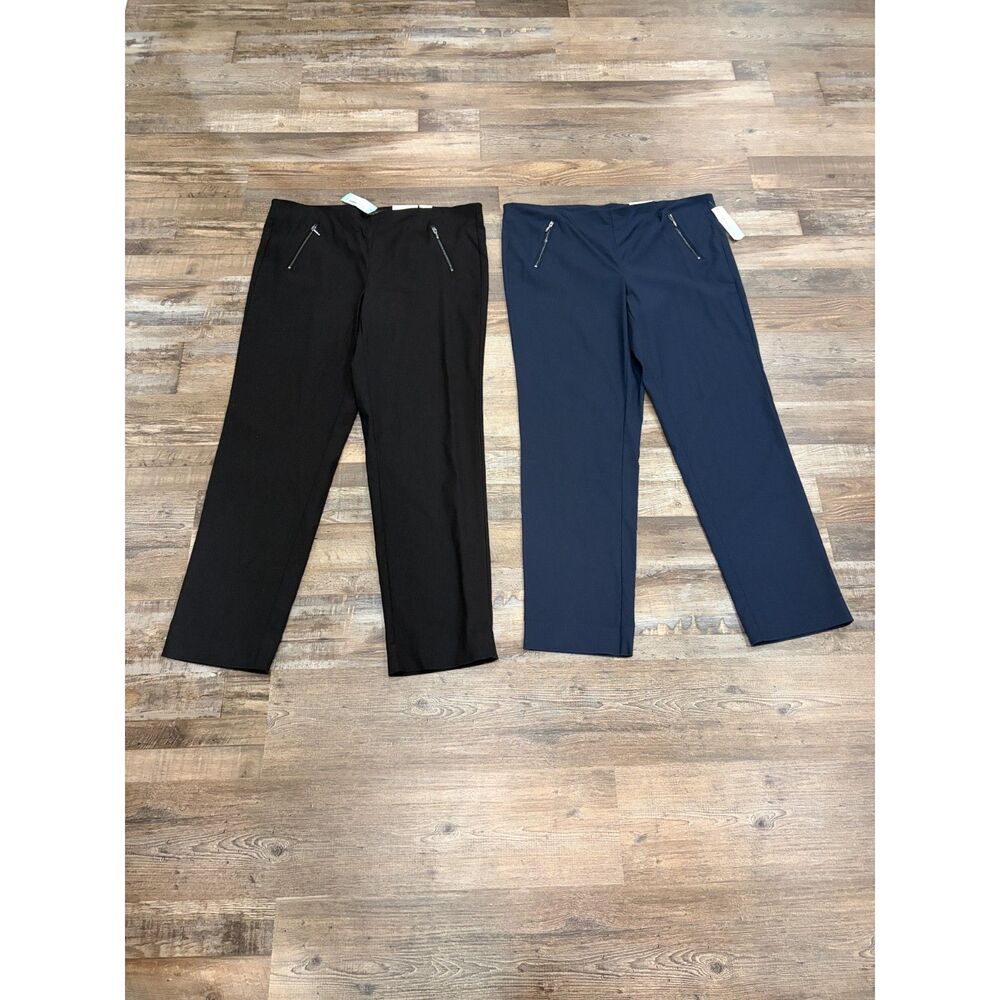 Michel Studio Alex Straight Leg Pants Bundle Black Navy Size 20 Workwear Office